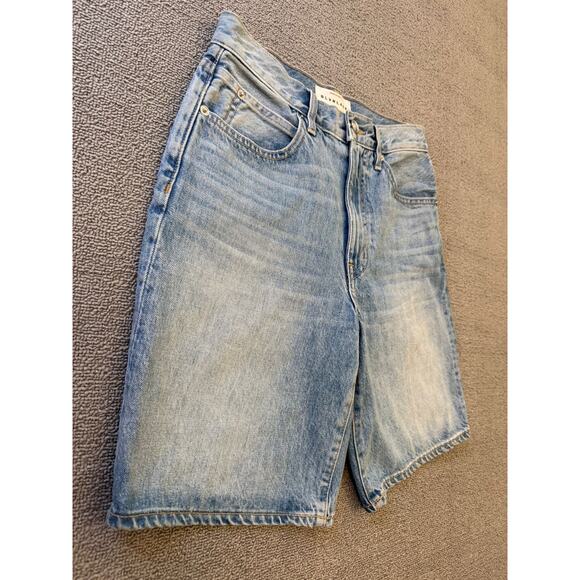 SLVRLAKE Womens Light Wash Denim London Shorts Size 26 Temecula Sunrise - Picture 13 of 14